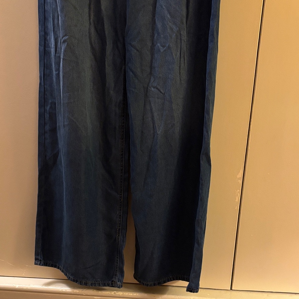 Oat New York Dark Blue Wide Leg Jeans - Picture 5 of 7